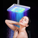 LED Vihmasteemaline Du&scaron;ipea Du&scaron;ipea Automaatselt RGB V&auml;rvi Muutev Temperatuurianduriga Du&scaron;ipea Vannituppa