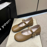 Naiste &Uuml;hed Kingad Kevad Uued &Uuml;mar Nina Keskmise Suuga Pehme Tald Libisemisvastased Kulumiskindlad Madalad Kingad 35 helepruun v&auml;rv