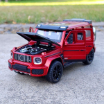 1:32 Mercedes Benz G700 Tuunitud Maastikuauto Sulamist Valatud Mudelauto Mudel Heli ja Valgusega Kogumisobjekt S&uuml;nnip&auml;evakingitus S&otilde;brale punane