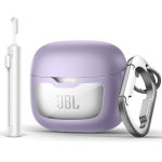 SURITCH &uuml;mbris JBL Tune Flex 2 / JBL Tune Flex Rugged jaoks, p&otilde;rutuskindel, karabiini ja magnetilise klapilukuga, puhastuskomplekt, eemaldust&ouml;&ouml;riist lilla