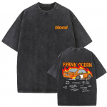 Pestud Vintage Rapper Frank Hip Hop &Uuml;legabariidiline T-s&auml;rk Mere Retro T-s&auml;rgid Blond Mood Popmuusika T-s&auml;rgid Meeste Trend Streetwear S
