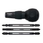 VESSEL Palli k&auml;epidemega kruvikeeraja komplekt 220W-3 black