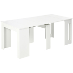 Pikendatav s&ouml;&ouml;gilaud 4-6 inimesele Multifunktsionaalne abilaud &otilde;ppimiseks k&ouml;&ouml;ki 180x85x75 cm Valge 180 x 85 x 75 cm