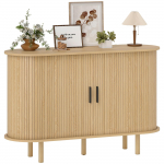 Kapp rulookardinatega, 4 sahtlit ja puidust jalad 120x40x78 cm Tamm 120 x 40 x 78 cm