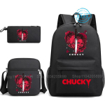 3tk Lapse m&auml;ngu Chucky seljakotti &Otilde;pilaste teismeliste koolikotid Poistele t&uuml;drukutele Kingitus Koolikotid Penaali &otilde;lakotid reisikott 12 inches black