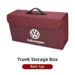 Auto pagasiruumi hoiukasti korraldaja hoiustamise korrastamise konteinerikott Volkswageni VW Scirocco Beetle Golf Passat Polo Tiguan Tourani jaoks QP9 punane