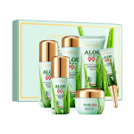 Aloe Vera Ilu rahustav niisutav luksuslik 6-osaline valgendav kortsudevastane vananemisvastane nahahoolduskomplekt kergete laikude nahahooldus