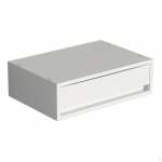 Kohvitopsi hoiukarp Mitmeotstarbeline sahtlikorraldaja Lihtne puhastada 37-26-12 Medium 1-drawer gray