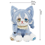 Jujutsu Kaisen Mahito pehmem&auml;nguasi Meow Family t&auml;idisloom animefiguur pehme nukk kingitus 15cm 25cm sinine