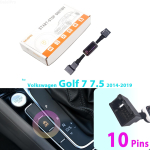 Volkswagen VW Golf 7 7.5 2014-2019 Automaatse mootori seiskamis-k&auml;ivituss&uuml;steemi v&auml;ljal&uuml;liti Nutikas mootori seiskamine Auto Start-Stop Eemaldaja for Golf 7 7.5-Q34 white