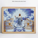 5D DIY Teemantmaaling Religioon T&auml;is&uuml;mmargune kivist pilt Teemanttikandid Teemant 20X30