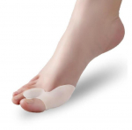 1 paar geeli jalamassaaži Bunion Corrector Bone Big Toe Protector sirgendaja varvaste levitaja pedik&uuml;&uuml;r valge