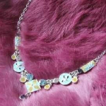 Les Tr&eacute;sors De Lily [B6588] - Collier Cr&eacute;ateur 'Ali&eacute;nor' Turquoise / Beige t&uuml;rkiissinine