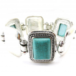 Les Tr&eacute;sors De Lily [E8268] - Bracelet Cr&eacute;ateur 'Kilimanjaro' t&uuml;rkiissinine