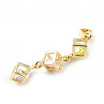 Les Tr&eacute;sors De Lily [H5544] - kuldne tutti frutti 'Alchemy' ripats - 4 mm mitmev&auml;rviline