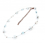 Les Tr&eacute;sors De Lily [J1220] &ndash; sinine 'Perla' kaelakee sinine