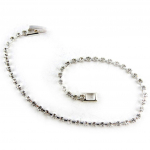 Les Tr&eacute;sors De Lily [K6993] &ndash; h&otilde;bevalge disainiga k&auml;ev&otilde;ru 'Sissi' &ndash; 22 cm &ndash; 3 mm (Crystal River) valge