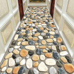 Moodne kokkuv&otilde;tlik koridori vaibad Vaibad Magamistuba T&auml;ielik sillutis 3D mustriga matt 120cm*200cm