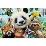 5D-teemantmaal, t&auml;ispuur-loommosaiik kodukaunistus tikandid panda ristpistes kingitus 20X30CM
