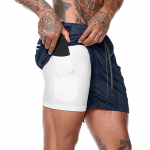 Meeste 2-&uuml;hes-treening Jooksup&uuml;ksid Spordip&uuml;ksid Hip Fitness Kergekaalu j&otilde;usaali jooga treening Spordir&otilde;ivad Lips XL valge