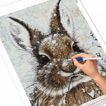 Teemanttikandid K&uuml;&uuml;liku k&auml;sit&ouml;&ouml;komplekt 5D DIY Teemantmaal Lumeloom Rhinestone Pilt Kodukaunistuse kingitus Full Round 20X30CM