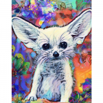 Teemanttikandid Bohemian Mouse Full Square Uus saabumine 3D DIY Teemantmaaling Valged Pikad K&otilde;rvad Loomapilt kivist seinakunstist Full Round 20X30CM