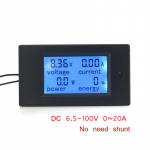 4 in1 20A/100A digitaalne arvesti DC 6,5-100 V voltmeeter Ampermeeter AC80-260 V volti Ampermeeter pinge voolu indikaator v&otilde;imsusm&otilde;&otilde;tur