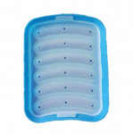 Silikoonist vorstivormi 6 v&otilde;rega mittenakkuv k&ouml;&ouml;k DIY singi hotdog k&uuml;psetusvorm koogi k&uuml;psetusvormid kaanega Majapidamist&ouml;&ouml;riistad sinine