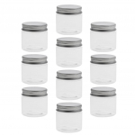 10 tk t&uuml;hjad kosmeetikapotid huulepalsami konteiner, alumiiniumist korgiga purkid 120 ml 60ml