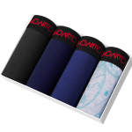 BONITOS 4tk Prindiga bokserid meestele Puuvillane meeste alusp&uuml;kste komplekt Seksikas meeste aluspesu L