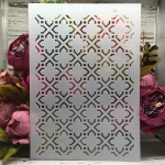 A4 29 cm geomeetriline raam tekstuur DIY kihistus&scaron;abloonid seinamaaling v&auml;ljal&otilde;igete album v&auml;rvimine reljeefne album Dekoratiivne mall valge