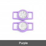 2 tk Luxe Edelsteen Diamant Schoenveters Decoratieve Metalen Gesp Schoen Charmes Kleur Schoenveter AF1 Diy tossude komplektid A-J-12-CHINA-white valge