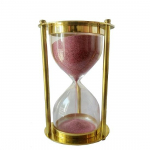 Brass Sand Timer Hour Glass Liivaklaasist kell Kuldne meres&otilde;idukink