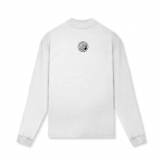 Muscleguysi s&uuml;gis- ja talvine suurte pikkade varrukatega meeste poolkaelus Puhaspuuvillane p&otilde;hjas&auml;rk noorte lihtne top T-s&auml;rk M must