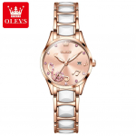 OLEVS Uued k&auml;ekellad Fashion Diamond Set Kellad Keraamilised Kvartskellad Veekindlad Kellad Naiste Kellad