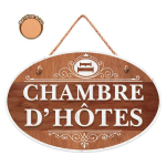 Les Tr&eacute;sors De Lily [R3364] - Pruun puidust tahvel  Chambre d'H&ocirc;tes  - 20x13 cm pruun