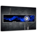 Feeby l&otilde;uenditr&uuml;kk, koobalti abstraktne p&auml;rliga 60x40 sinine