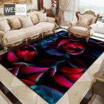 3D roosiline lillevaip suurde elu- ja magamistuppa 160x200cm 1pcs