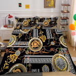 Classic Luxury seeria voodipesukomplekt Luksuslik tekikott ja padjap&uuml;&uuml;r 2/3 AU240 * 270 pestavad ja kiiresti kuivavad voodipesukomplektid EU Single 135x200cm