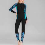 (SU)Naiste kevadsuvi p&auml;ikesekaitsekreem ujumine surfamine snorgeldamine sukeldumiskombinesoon L sinine