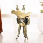 Metallist pronksist statiiv Jazz Liquor Cup Vintage Kallis majapidamisjoogiseade Veiniklaas Veini kingitus Pokaal 8*5*11.4cm