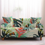 Sektsioondiivani kate elutuppa 3-kohaline elastne veniv 3D roheliste lehtedega prinditud diivanikate, katted, kaitse 1 seater 90-140cm