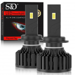 2 tk Super Bright 100W 30000LM H4 LED auto lambipirnid H7 H8 H11 H1 9005 9006 9012 HB3 HB4 Hir2 LED esitule mini k&otilde;rge/mahutav automaatlamp 12V 6000K 3000K H1 valge