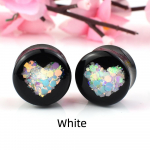 6-50 mm armsad s&uuml;damek&otilde;rvam&otilde;&otilde;turid tunnelid pistikud k&otilde;rvalaiendaja venitav topelt laienev pistikuga keha ehted 6mm valge