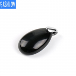 Populaarne looduslikust kivist aura Crystal Teardrop ripats obsidian