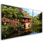 Kolmeosalise pildiga l&otilde;uenditr&uuml;kk Garden Japan Landscape 60x40 roheline