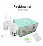 200 W 8 valgust PTZ kaamera WiFi v&auml;listingimustes veekindel infrapuna &ouml;&ouml;n&auml;gemine reaalajas meeldetuletus kahesuunaline heli sisseehitatud AP hotspot APP kaugjuhtimispult EU Style