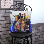 19 mudelit ONE PIECE Multifilm Diivanipadi Monkey D Luffy Zoro Sanji Print Padi Padi Puuvillane Lina Kodu Dekoratiivne Almofada 45x45cm