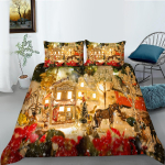 J&otilde;ulu voodipesu tekikate Padjap&uuml;&uuml;ri komplekt AU King t&auml;issuuruses &uuml;he-/kaheinimesevoodi Kodu voodipesu J&otilde;ulutekikott Baby 100x135cm