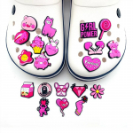 20 tk. Populaarsed roosa seeria PVC-jalatsid kingade kaunistamiseks 20pcs